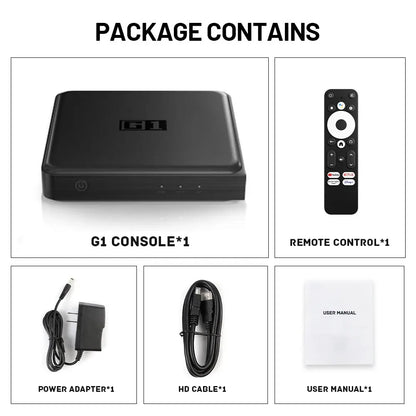 Kinhank G1 Android TV Box – Google Certified 4K Media Player with Netflix, WiFi 6, Dolby Vision, Amlogic S905X4, 4GB+32GB