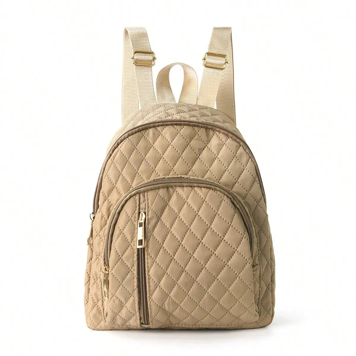 Quilted Pattern Classic Backpack - Stylish and Durable Design