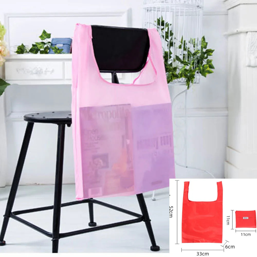 Eco-Friendly Reusable Shopping Bag — Foldable Shoulder Grocery & Market Tote for Supermarket and Everyday Use