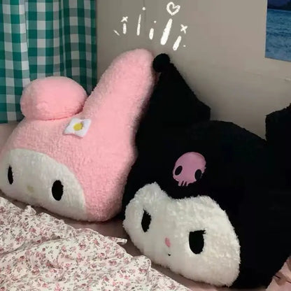 Sanrio My Melody & Kuromi Plush Dolls – Cute Soft Stuffed Animal Pillow, Cartoon Plush Toy for Girls’ Birthday & Christmas Gifts