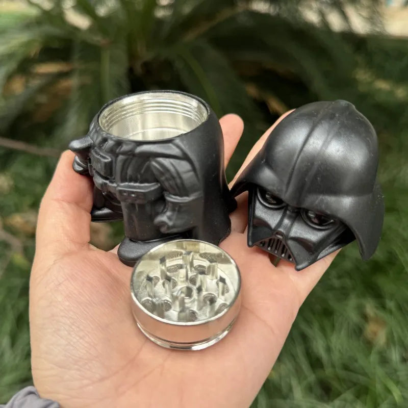 Multifunctional 3-Layer Zinc Alloy Hand Crusher – Pepper Mill Grinder for Kitchen Spices & Smoking Accessories