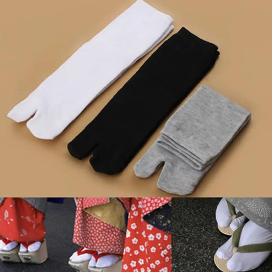 Unisex Split Toe Tabi Socks – Breathable Kimono Ninja Geta Flip Flop Two-Finger Sandal Socks