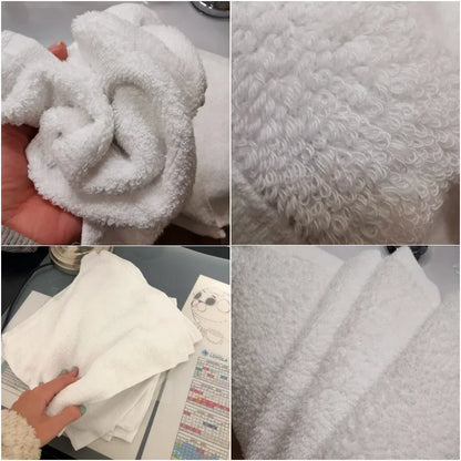 White Face & Hand Towels – Soft Small Towels for Kitchen, Hotel, Restaurant & Kindergarten Use