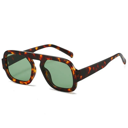 JNPCXI Retro Square Sunglasses – Fashion Gradient UV400 Shades for Men & Women, Punk Style