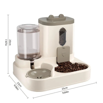 2-in-1 Cat Food and Water Feeder – Fully Automatic Pet Dispenser