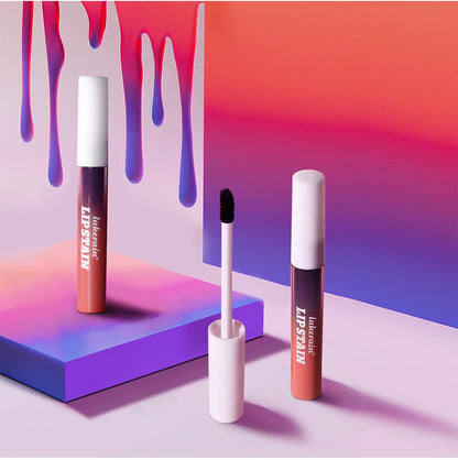 Blading Lip Gloss Peel & Stick Set – Long-Lasting, Waterproof, Pink, Transfer-Resistant Natural Lip Gloss for Women
