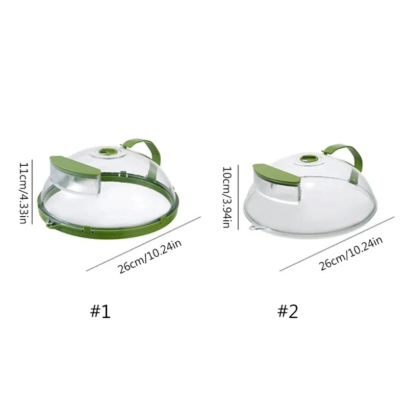 Multipurpose Microwave Plate Cover with Water Storage - Anti-Splatter Oven Guard Lid, Dishwasher Safe