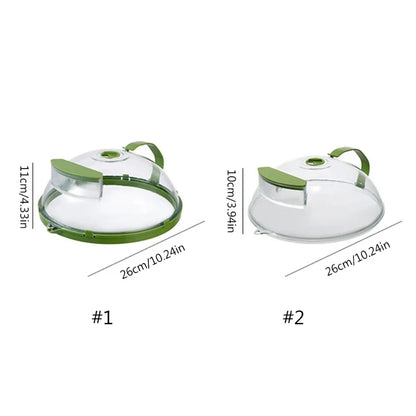 Multipurpose Microwave Plate Cover with Water Storage - Anti-Splatter Oven Guard Lid, Dishwasher Safe