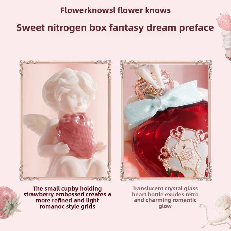 Flowerknows Strawberry Cupid Eau de Parfum – 1.7oz / 50ml Long-Lasting Floral Gourmand Women’s Perfume Gift