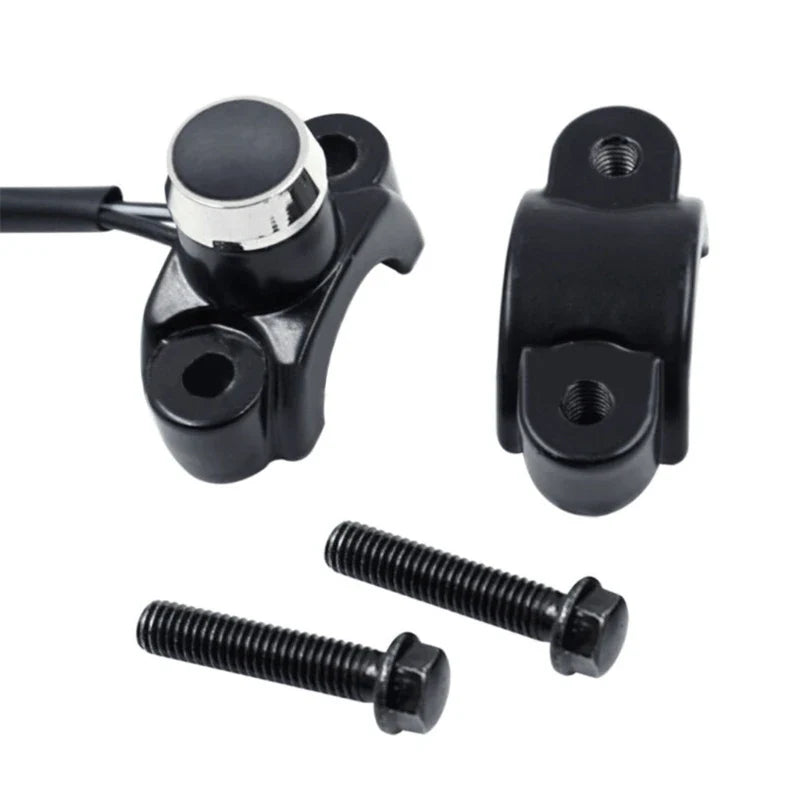 Universal 7/8" Motorcycle Handlebar Switch – Aluminum Alloy Horn, Headlight & Strobe Button