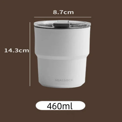 304 Stainless Steel Thermos Cup – Double-Layer Insulated Large Capacity Portable Travel Mug for Coffee & Water, Office Use