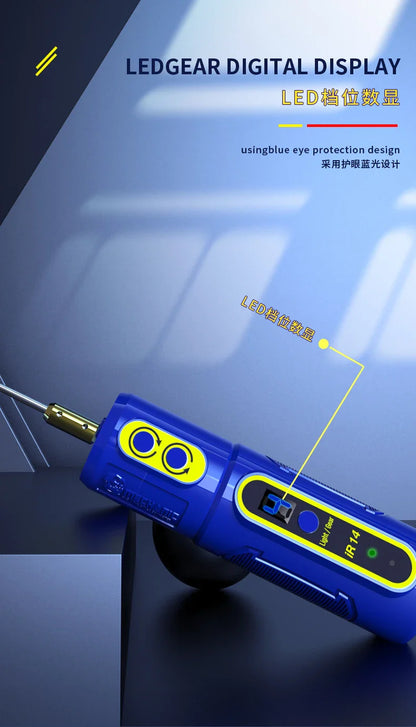 MECHANIC IR10 Pro IR13 IR14 IR16 Electric OCA Glue Removal Tool – Rechargeable Phone Screen Cleaning, Grinding & Polishing Tool