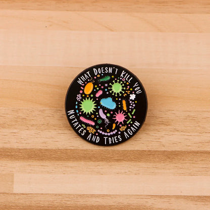 Bacterial Enamel Pins - Nurse & Doctor Badge Brooches for Backpack, Lapel, Cosplay & Gifts