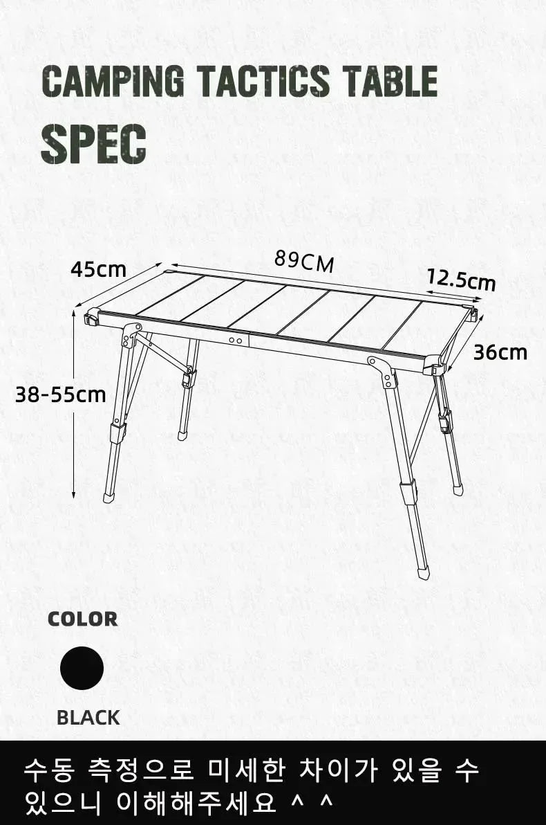 IGT Tactical Spliceable Table – Portable Outdoor Camping Table, Lightweight Aluminum Alloy for Picnic, Hiking & BBQ