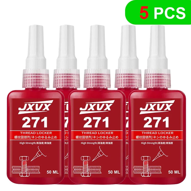 Threadlocker 243/271 Adhesive Sealant - Blue Medium-to-High Strength, Oil & Heat Resistant
