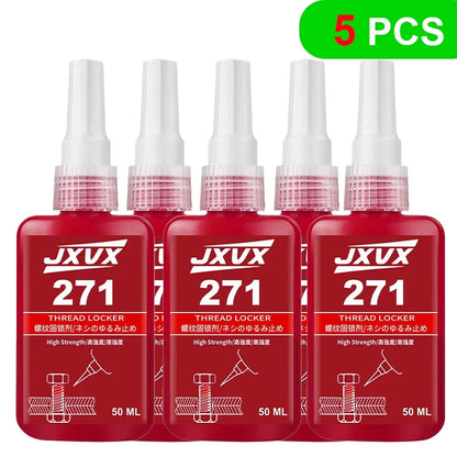 Threadlocker 243/271 Adhesive Sealant - Blue Medium-to-High Strength, Oil & Heat Resistant