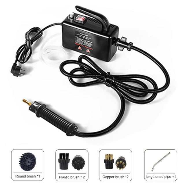 High-Temperature Steam Cleaner for Home Appliances – Sterilization, Kitchen Hood & Car Cleaner, US/EU Plug