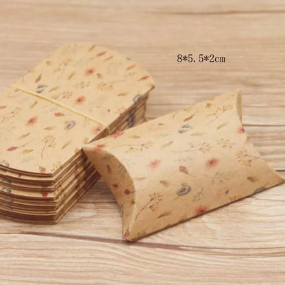 24pcs Floral Pillow-Shaped Jewelry Gift Boxes – Necklace & Earring Display Packaging 20x55x80mm