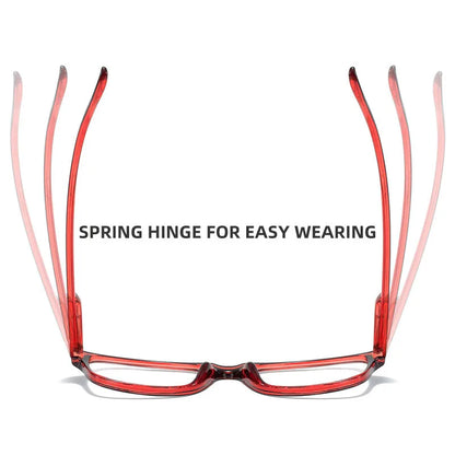 Fashion Reading Glasses for Men & Women – Plastic Presbyopia Eyewear with Anti-Blue Light & UV400 Protection