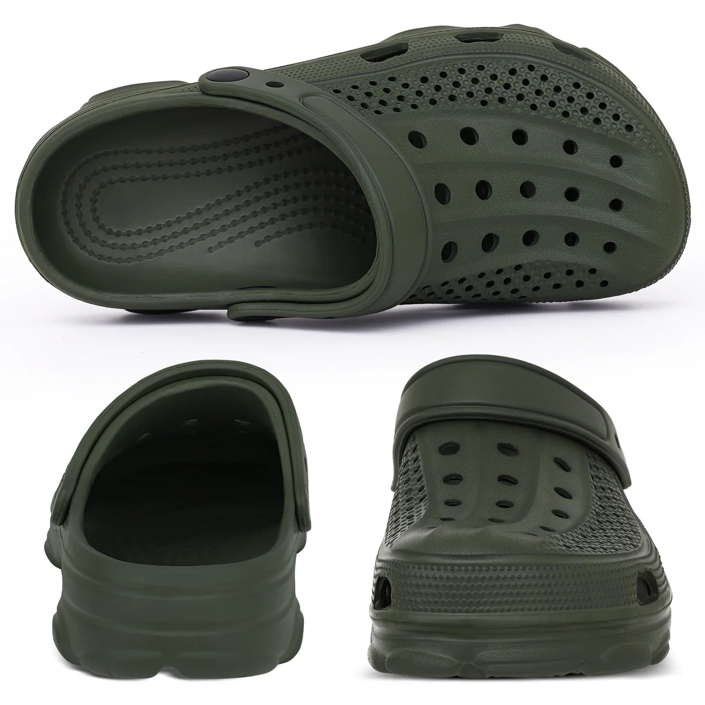 Comwarm Men’s Clogs Slippers – Breathable Non-Slip Garden & Beach Sandals for Indoor Outdoor Casual Wear