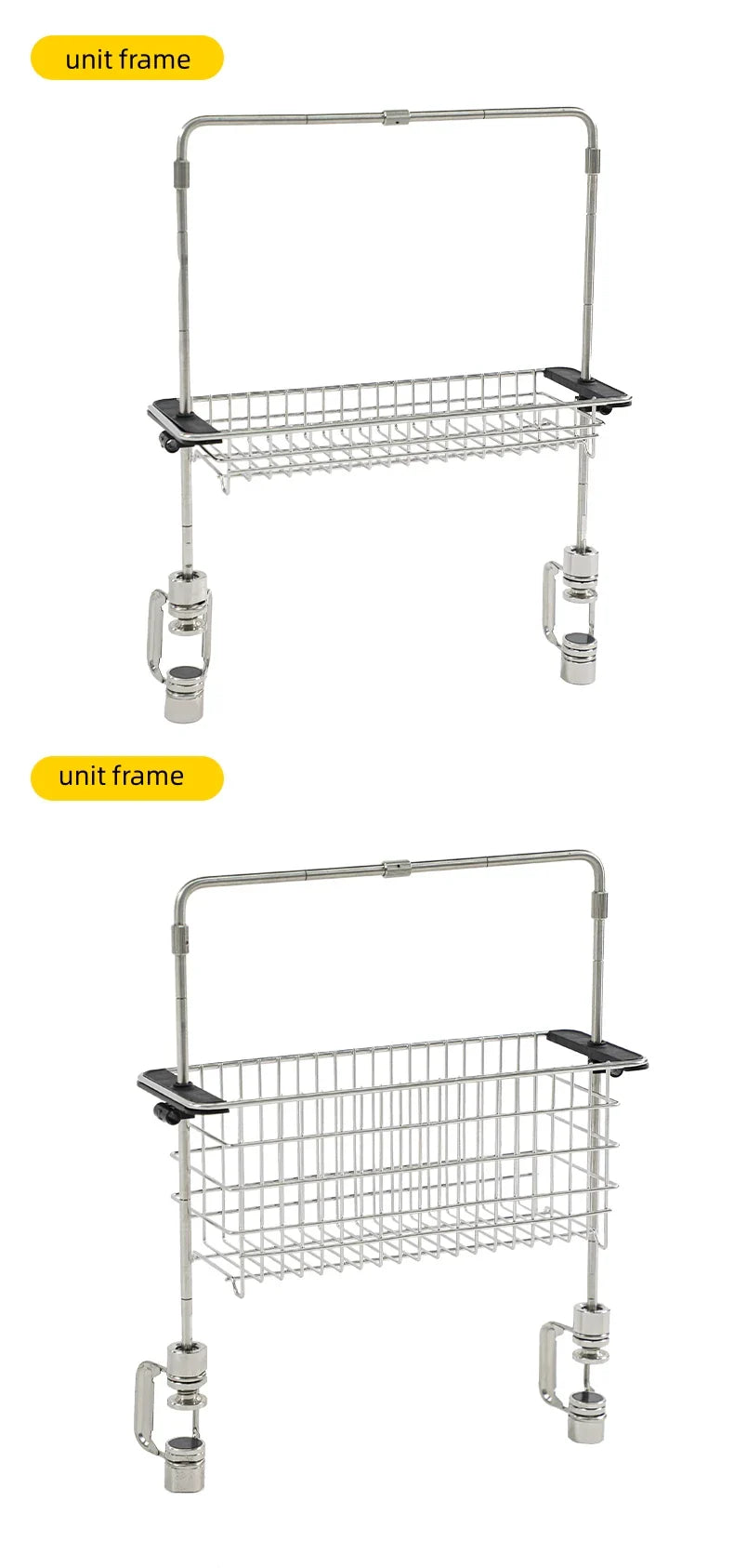 Portable Stainless Steel Light Pole Bracket — Outdoor IGT Table Supply and Desktop Mount Camping Table Accessory