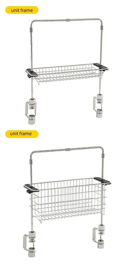 Outdoor Portable IGT Table Light Pole Bracket – Stainless Steel Camping Desktop Accessory