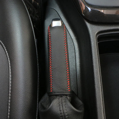 Carbon Fiber Leather Handbrake Cover for Peugeot – Fits 307, 308, 407, 206, 207, 3008, 406, 208, 2008, 508 & More