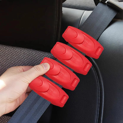 Car Seat Belt Buckle Clips - Shoulder & Neck Pressure Relief Seatbelt Adjuster (1-4 Pack)