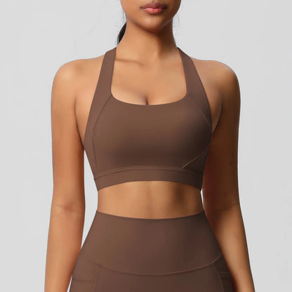 Women Fitness Yoga Sports Bra – Sexy Push Up Beauty Back Crop Top for Running, Workout & Active Wear