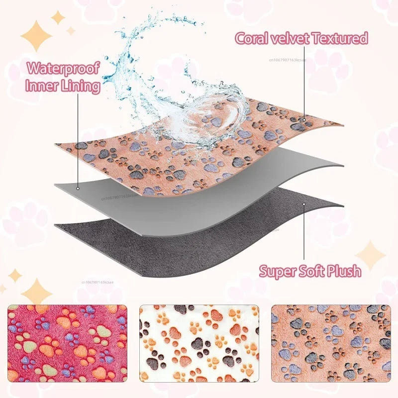 Soft Sleep Mat for Small Pets – Plush Bed Blanket for Hamsters, Puppies, Kittens, Rabbits & Guinea Pigs
