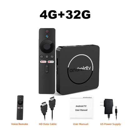 Q10 Android 14 TV Box – Allwinner H313 8K Media Player with 64GB/128GB ROM, Dual WiFi 2.4G&5G, Voice Control Set-Top Box