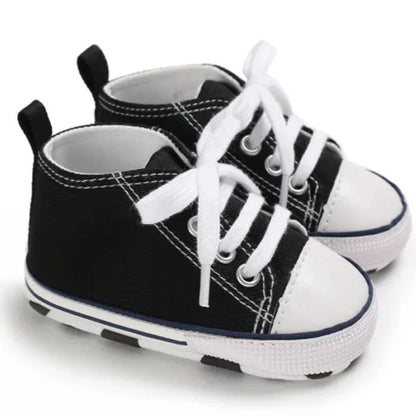 New Baby Shoes for Boys & Girls – Classic Canvas Casual Sneakers, Soft Sole Non-Slip Toddler Walkers D2486