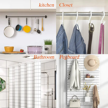 S-Shaped Multi-Purpose Hooks — Flexible Hanging Storage for Wardrobe & Kitchen Accessories