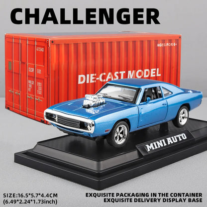 1:32 1970 Charger Alloy Diecast Model Car – Pull-Back Mini Vehicle Toy for Kids & Collectors