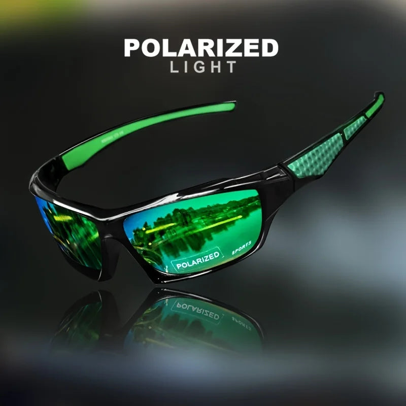 Fashion Polarized Sports Sunglasses — Round Metal Frame UV400 Eyewear for Men & Women, UV Protection