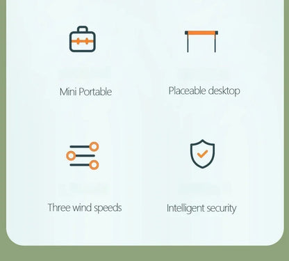 New Foldable USB Rechargeable Mini Fan | Handheld Desktop Fan with Cartoon Design & Hook for Outdoor, Home & Office Use