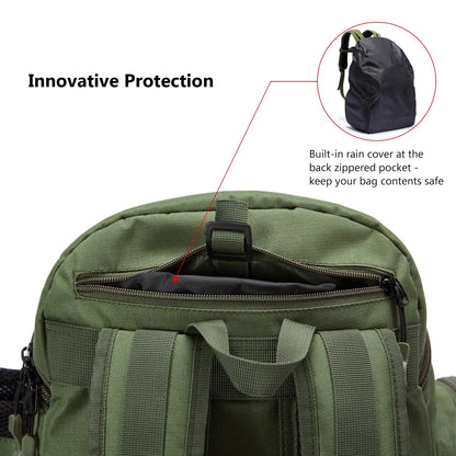 Bassdash Fishing Tackle Backpack — Lightweight Tactical Multifunctional Fishing Bag