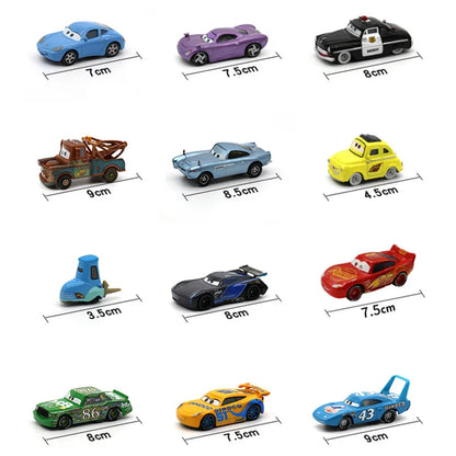 Disney Pixar Cars 3 Lightning McQueen & Mater Diecast Cars 1:55 Scale Alloy Model Toy Set – Collectible Kids Gift Vehicles