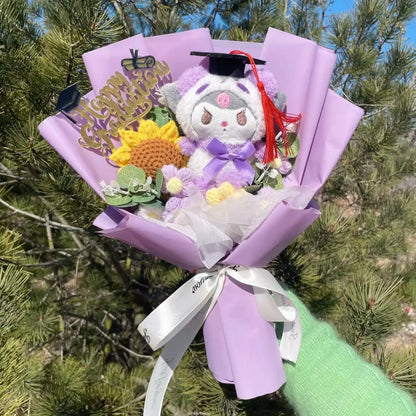 Anime Series Plush Toy Bouquet — Children’s Day, Birthday, Valentine’s & Graduation Gifts
