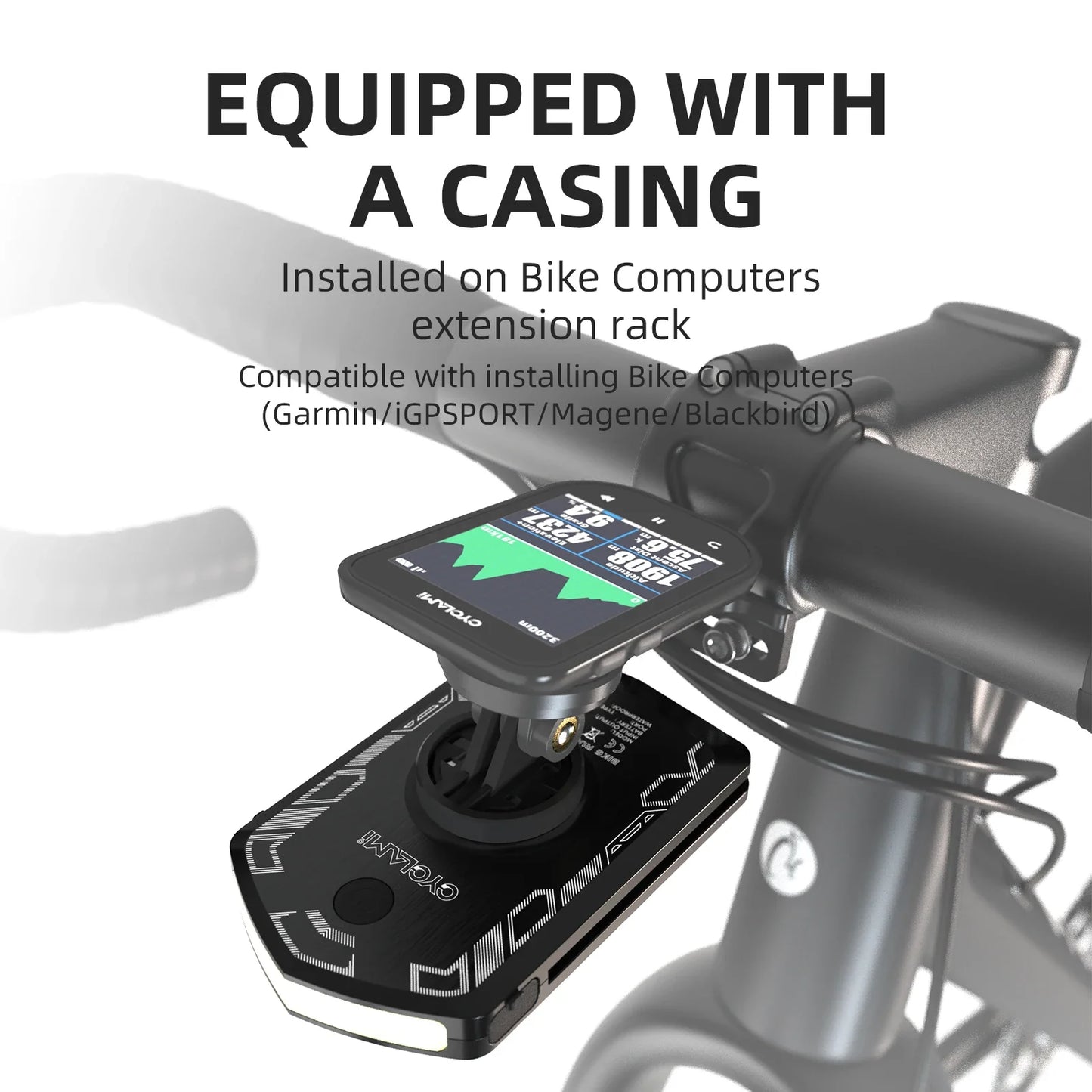CYCLAMI RVL01 Bicycle Front Light – IPX6 Waterproof, Type-C Charging Cycling Headlight for XOSS IGS Computer
