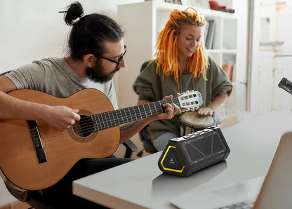 MLOVE P3 40W Bluetooth Speaker – Outdoor, IPX7 Waterproof, Stereo Sound, Bluetooth 5.3, RGB Lights, Micro SD Slot