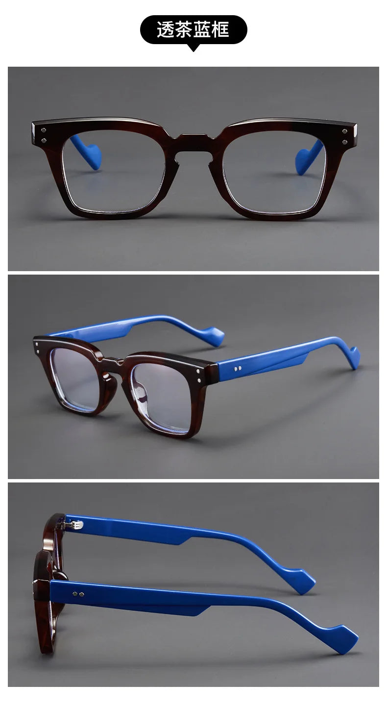 New Retro Square Frame Reading Glasses – High-Definition Printed Presbyopia Glasses for Men & Women