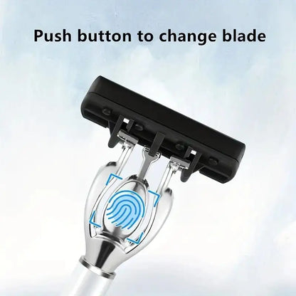 Classic 6-Layer Safety Razor – Manual Shaver for Men’s Shaving & Women’s Hair Removal