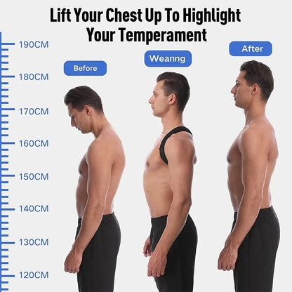 Adjustable Back Shoulder Posture Corrector - Clavicle Spine Support for Reshaping Body, Home, Office, Sport Upper Back Neck Brace