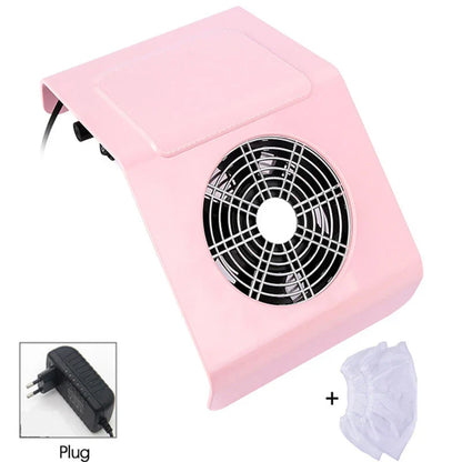 Nail Dust Collector – Powerful Manicure Vacuum Cleaner with Filter, Nail Extractor Fan for Nail Art Tools