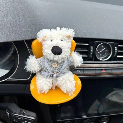 Labubu Car Doll Safety Seat – Kawaii Plush Aromatherapy Air Freshener for Ob11 & Dolls up to 18cm