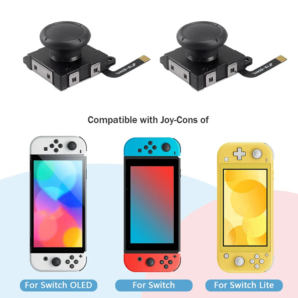 1/2PCS Hall Effect Joystick for Nintendo Switch/Lite/OLED – No Drift Analog Thumb Stick, Electromagnetic Stick
