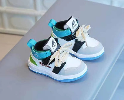 Baby & Kids Spring Autumn White Sneakers — Soft Sole Anti-Slip Casual Sport Shoes for Toddlers