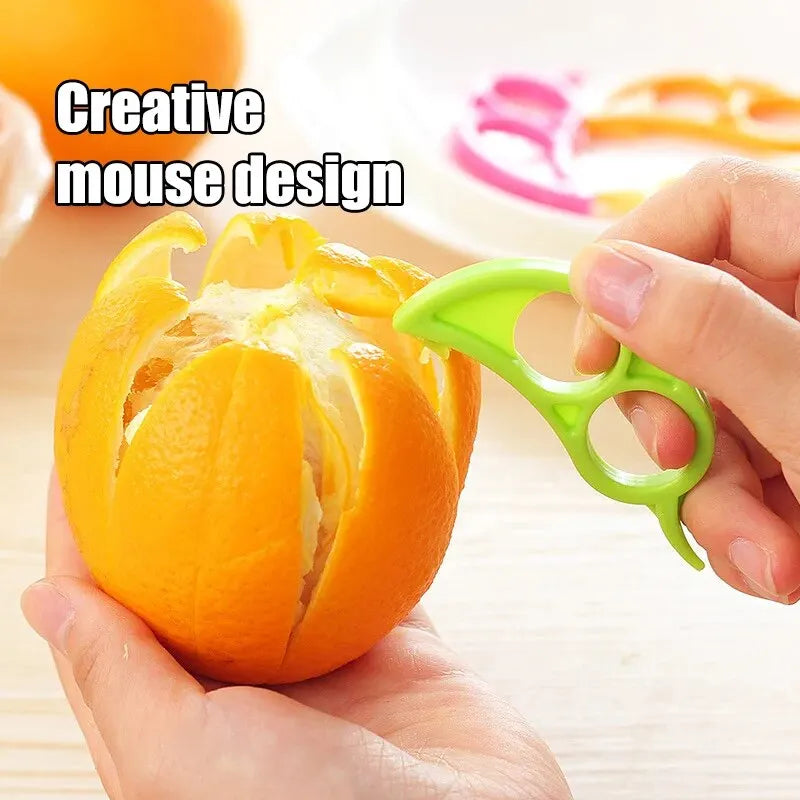 5PCS Open Orange Creative Mouse Model Peelers - Easy-to-Use Vegetable and Fruit Slicer, Quality Kitchen Utensils