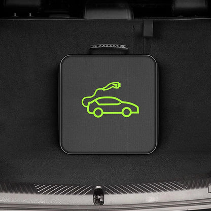 Waterproof Electric Car Charger Storage Bag – Fire Retardant EV Charging Cable & Socket Carry Case